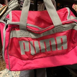 Puma pink gym bag